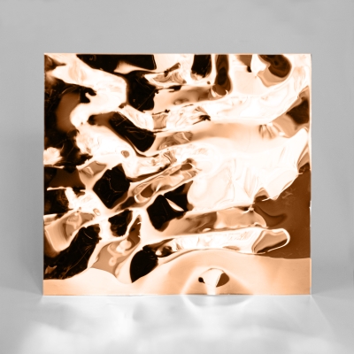 Декоративная нержавеющая сталь 3D Mirror Water Ripple flow move Copper