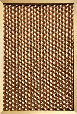 Декоративная нержавеющая сталь 3D Mirror 3D Honeycombs Copper Small