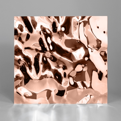 Декоративная нержавеющая сталь 3D Mirror Water Ripple Middle Rose