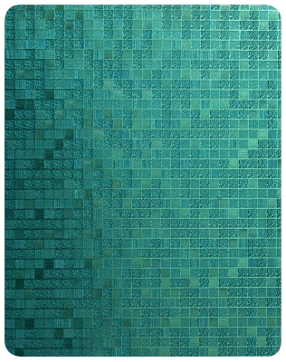 Декоративная нержавеющая сталь Antiscratch Green Mosaic