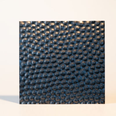 Декоративная нержавеющая сталь 3D Matt Honeycombs Black Middle A