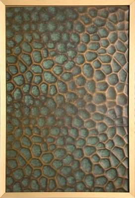 Декоративная нержавеющая сталь Embossing 3D Matt Dragonskin Copper Gold