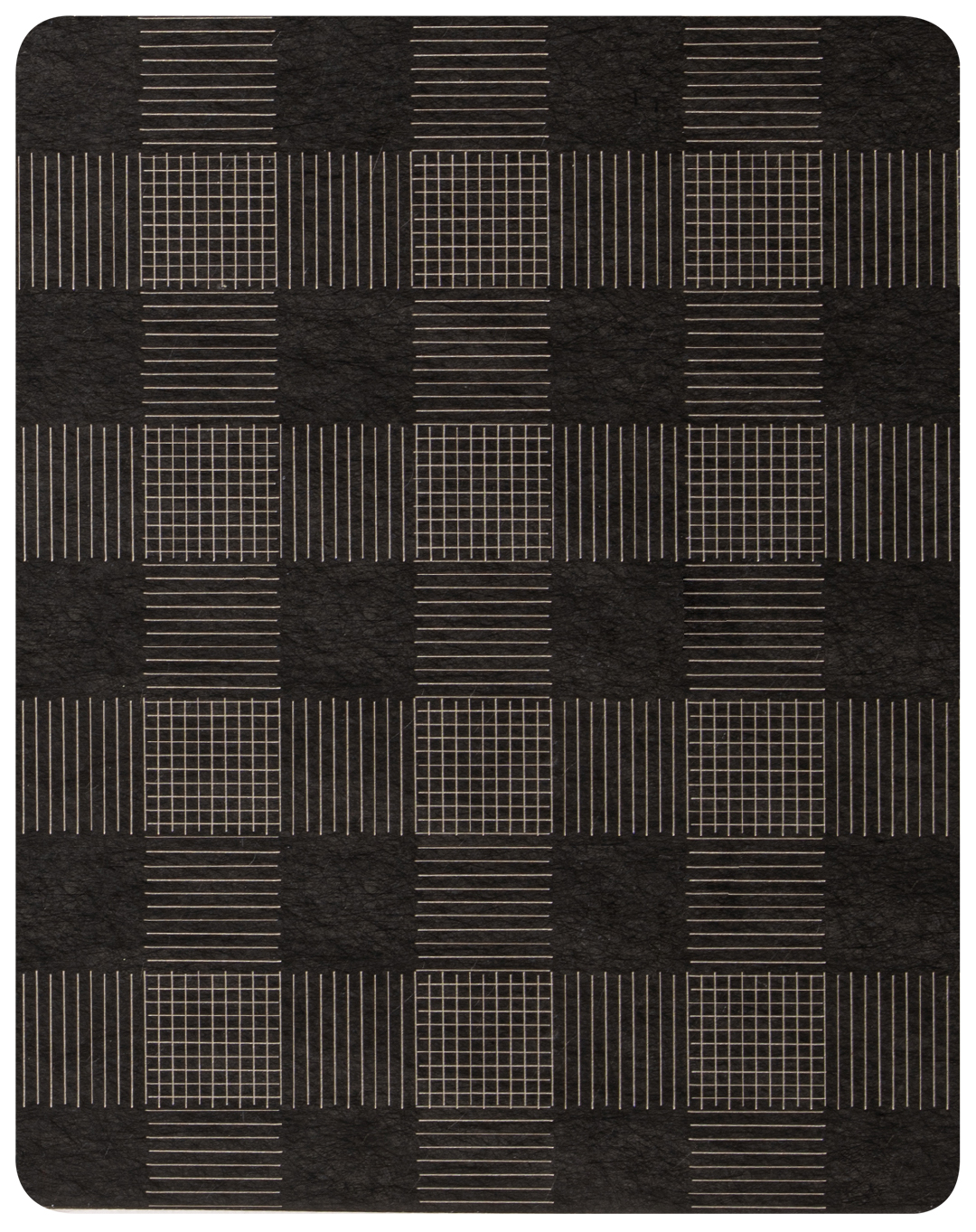Декоративная нержавеющая сталь Antiscratch Dark Gray squares of lines