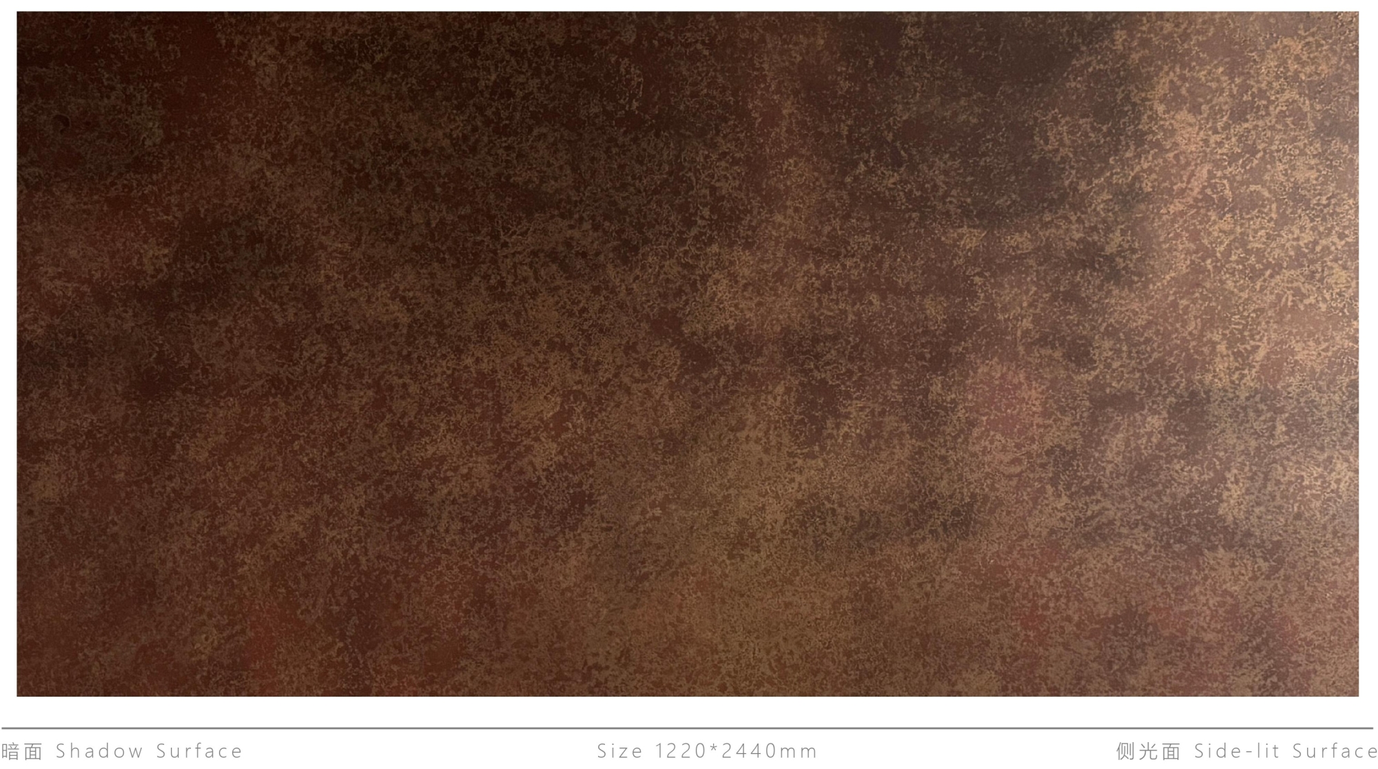 Декоративная нержавеющая сталь Vintage Mottled embroidered red