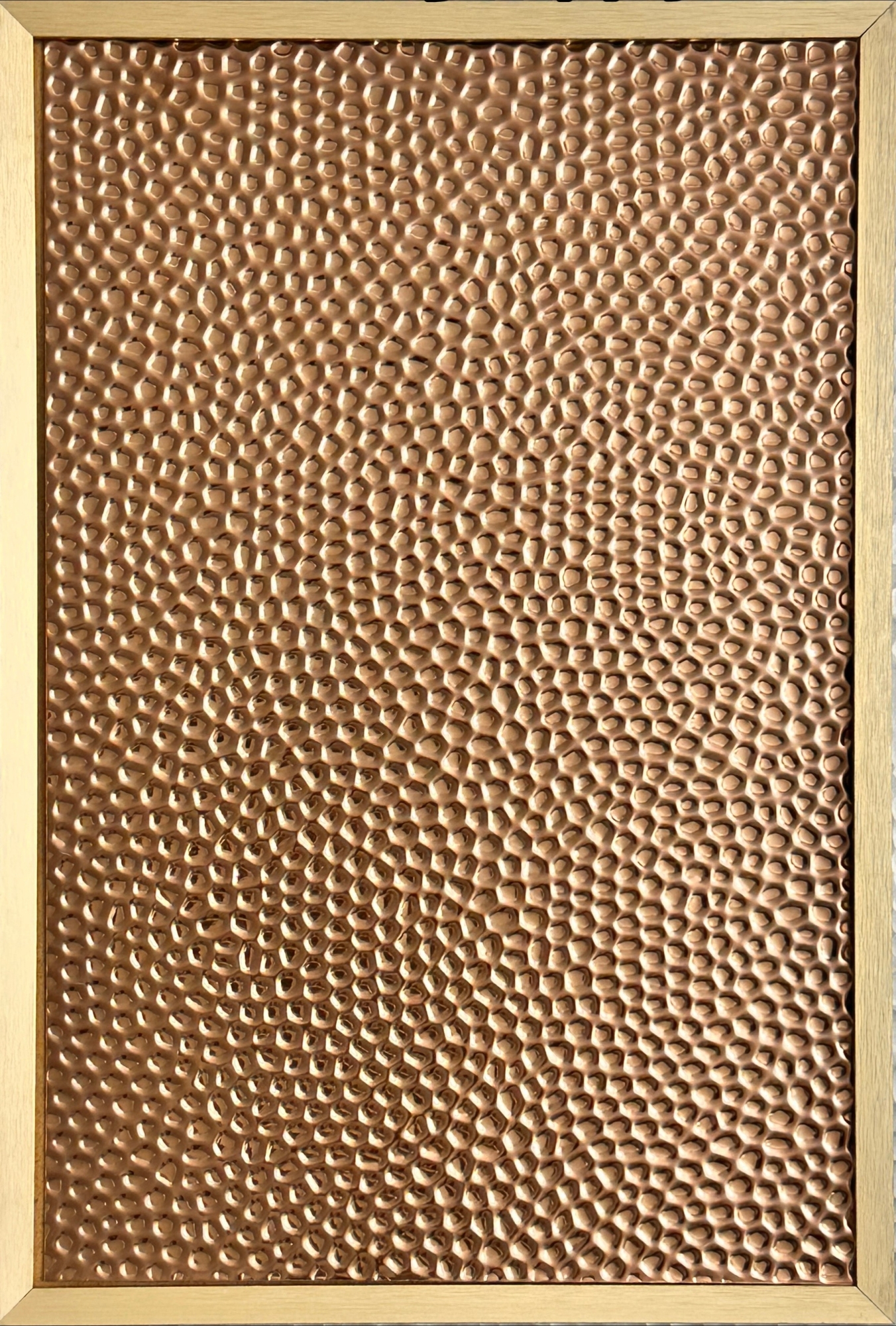 Декоративная нержавеющая сталь Embossing 3D Honeycombs Bronze Small