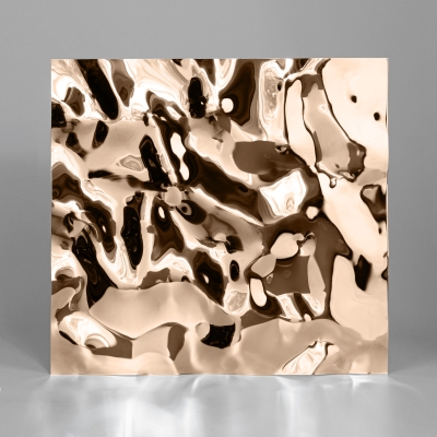 Декоративная нержавеющая сталь 3D Mirror Water Ripple Middle Champagne Deep