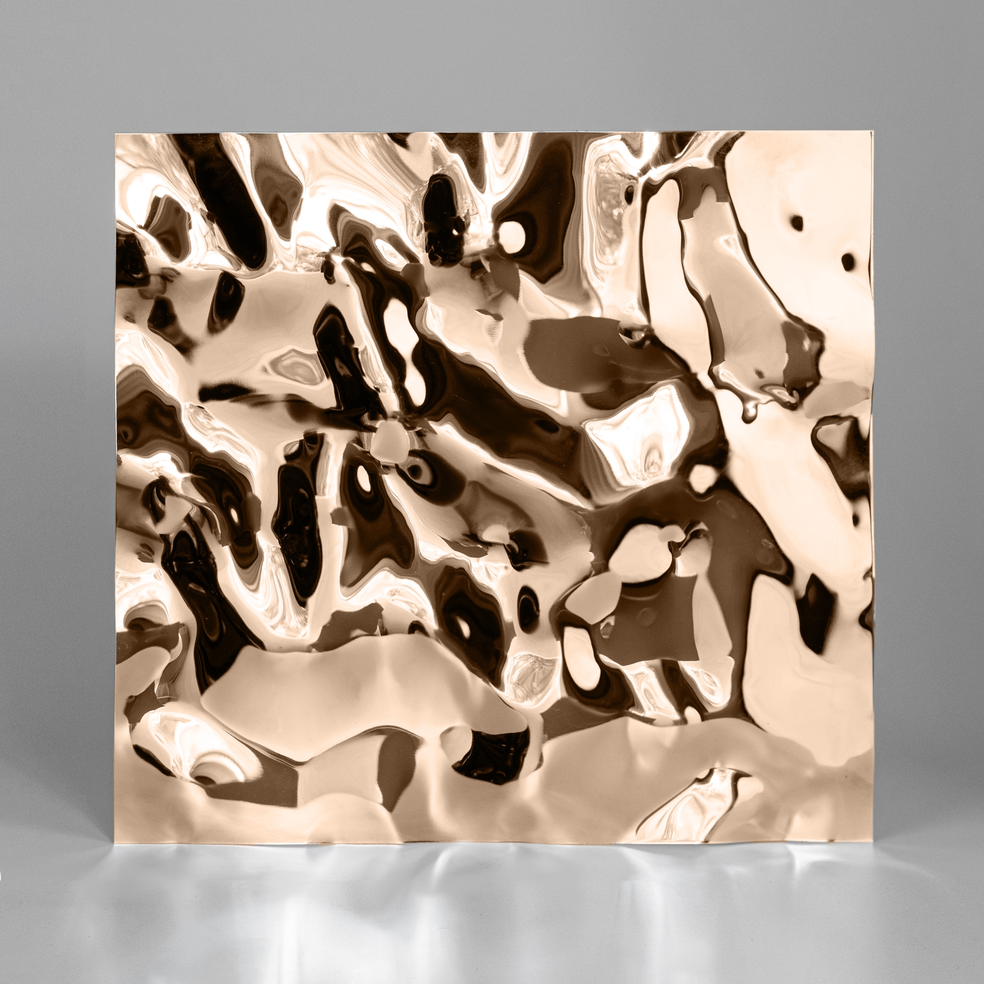 Декоративная нержавеющая сталь 3D Mirror Water Ripple Middle Champagne Deep