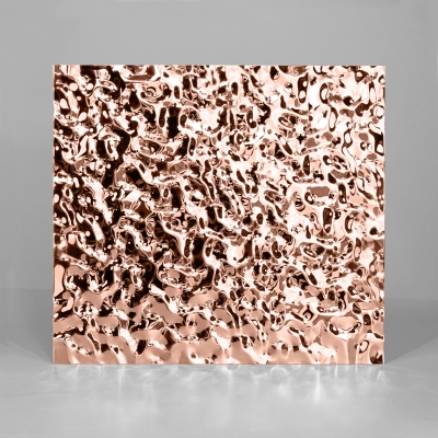 Декоративная нержавеющая сталь 3D Mirror Water Ripple Small Rose