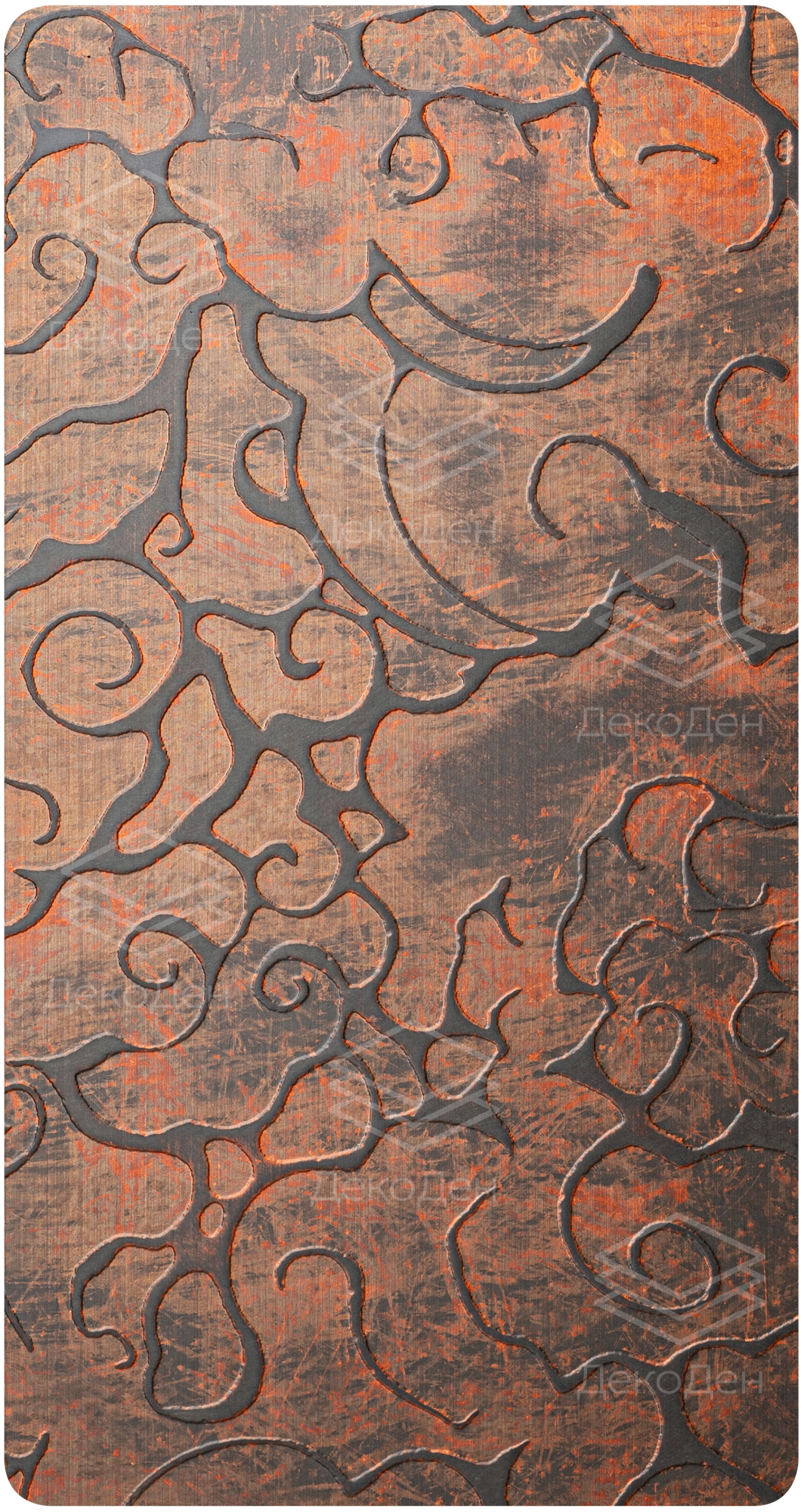 Декоративная нержавеющая сталь Vintage luxury Copper round pattern