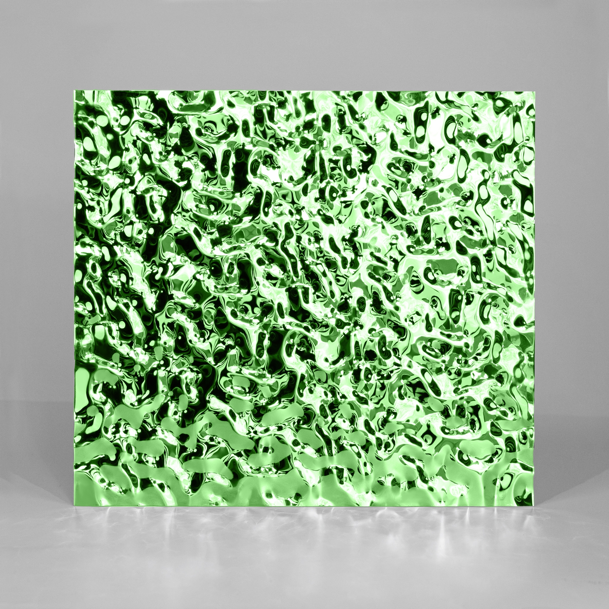 Декоративная нержавеющая сталь 3D Mirror Water Ripple Small Green