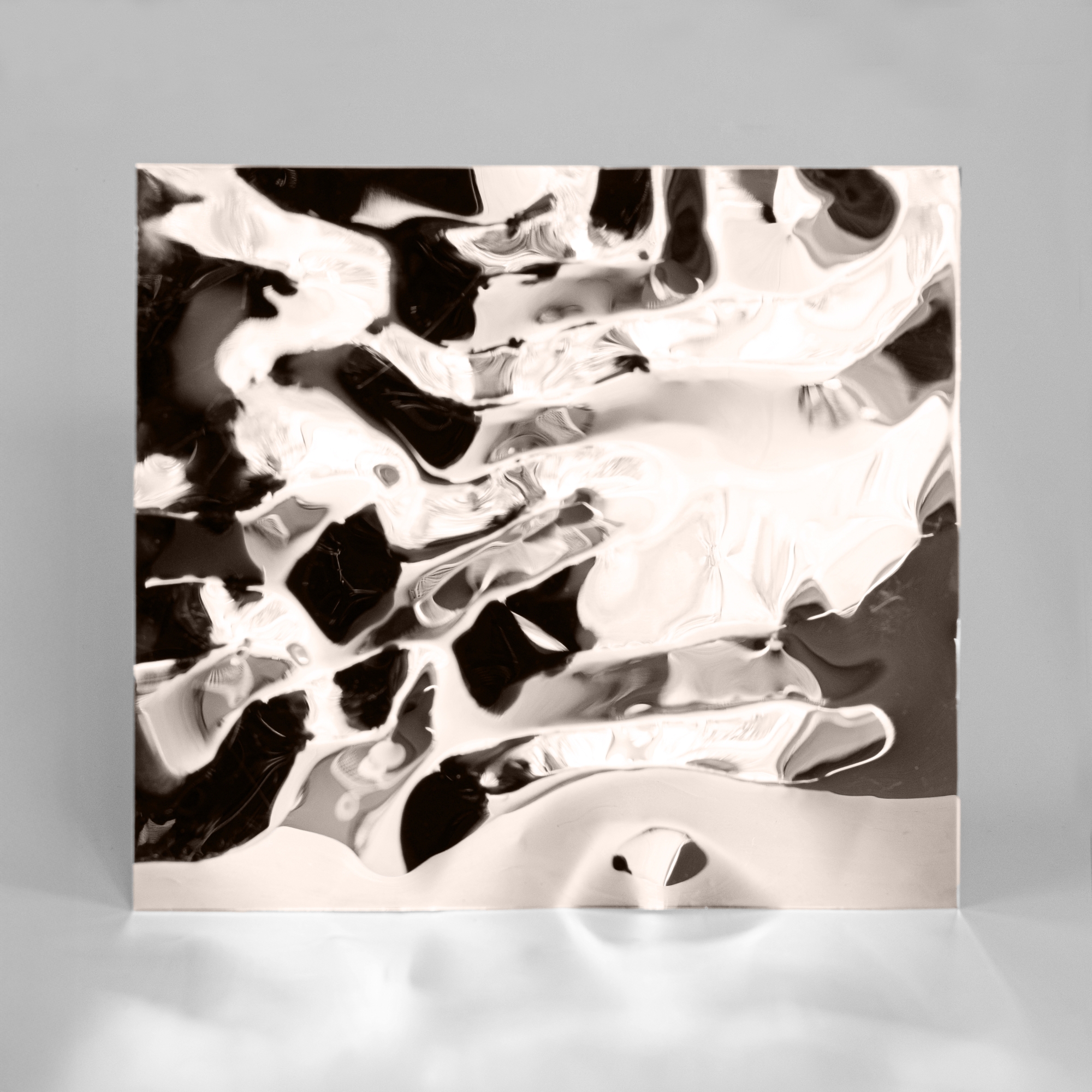 Декоративная нержавеющая сталь 3D Mirror Water Ripple flow move Tea
