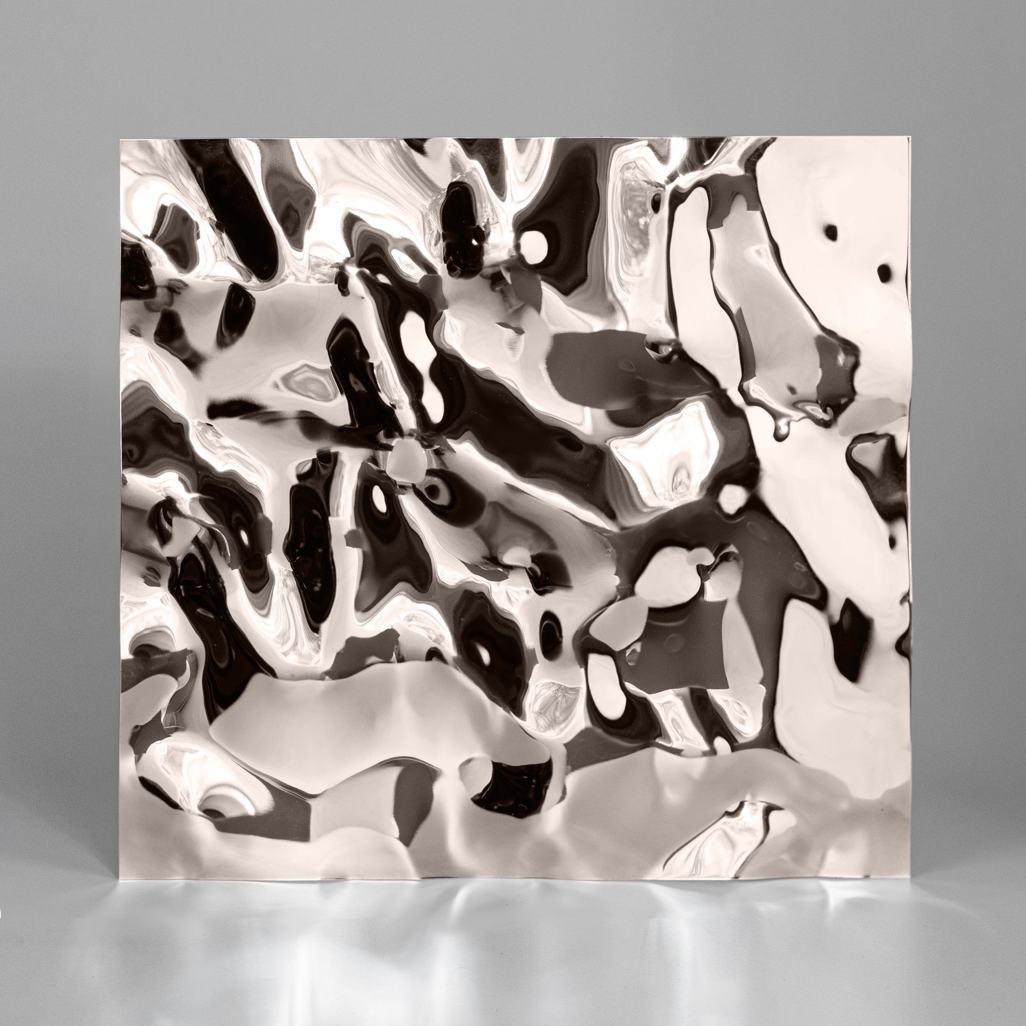 Декоративная нержавеющая сталь 3D Mirror Water Ripple Middle Tea