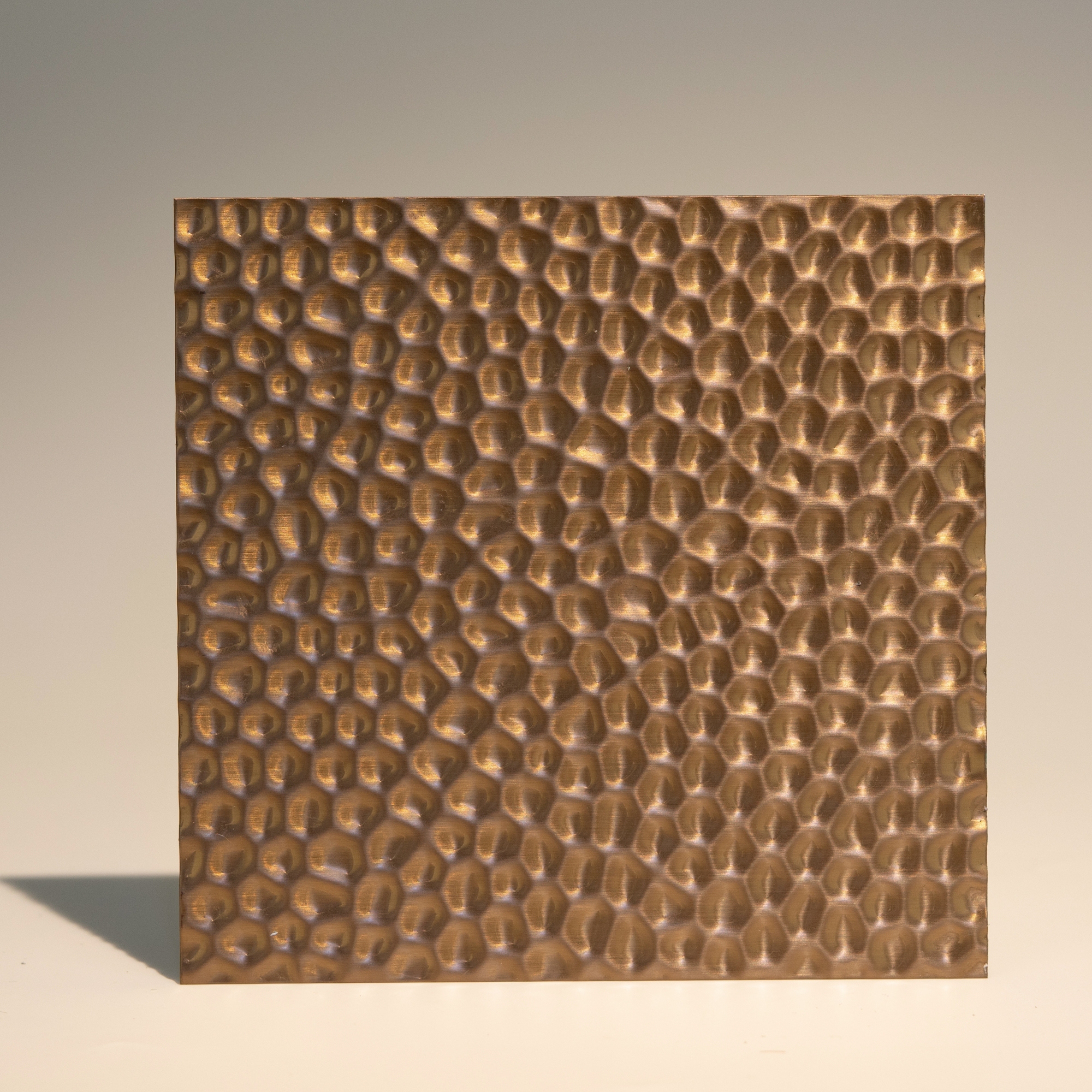 Декоративная нержавеющая сталь 3D Matt Honeycombs Rose Gold Middle