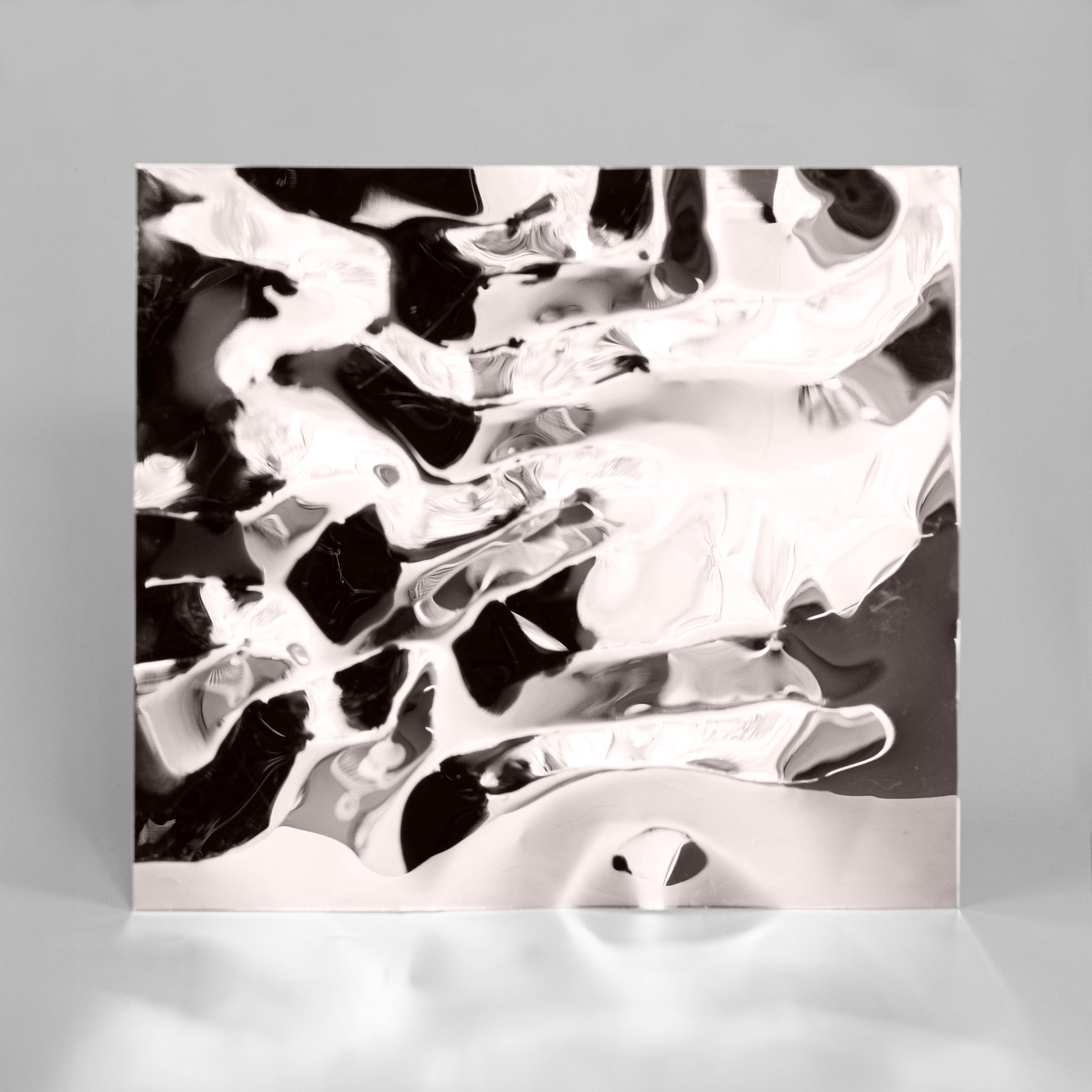 Декоративная нержавеющая сталь 3D Mirror Water Ripple flow move Brown