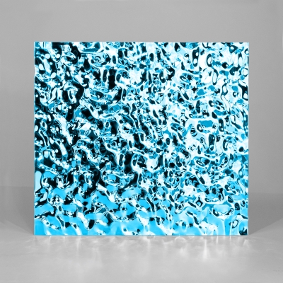 Декоративная нержавеющая сталь 3D Mirror Water Ripple Small Blue