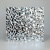 Декоративная нержавеющая сталь 3D Mirror Water Ripple Small Silver
