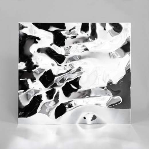 Декоративная нержавеющая сталь 3D Mirror Water Ripple flow move Silver