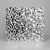 Декоративная нержавеющая сталь 3D Mirror Water Ripple Small Silver