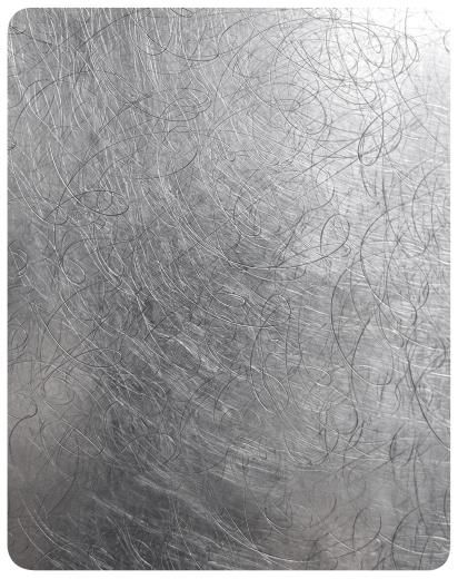 Декоративная нержавеющая сталь Antiscratch Random Grain Spiral Grey