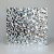 Декоративная нержавеющая сталь 3D Mirror Water Ripple Small Silver