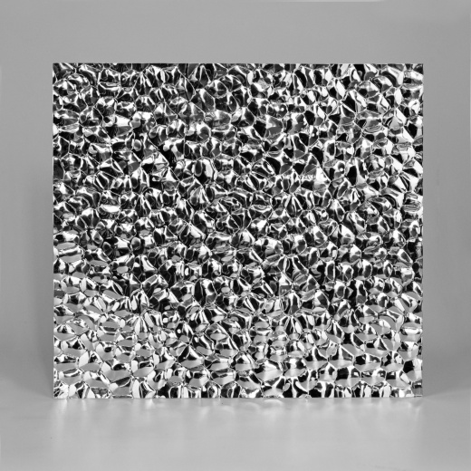 Декоративная нержавеющая сталь 3D Mirror Dragon skin Silver Middle А