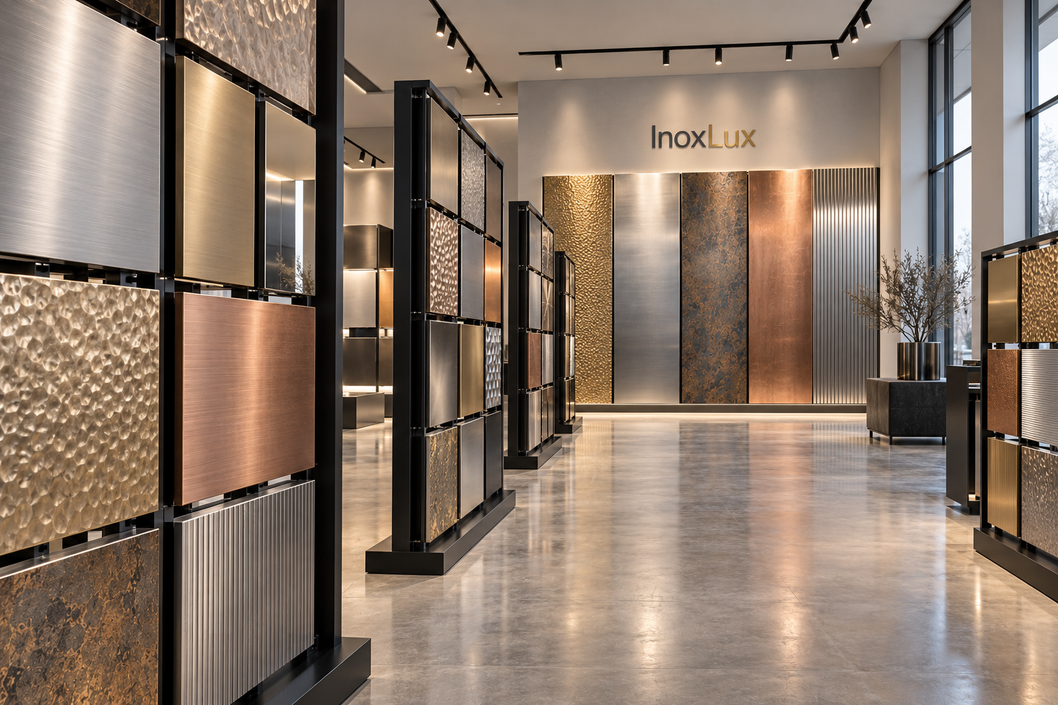 Салон InoxLux — экспозиция фактур и оттенков
